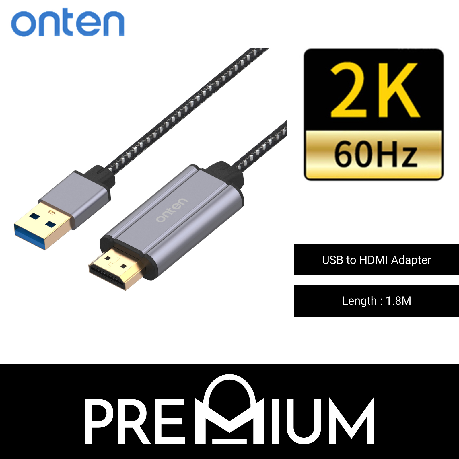 Onten US303 Gadgetsea.pk USB to HDMI converter