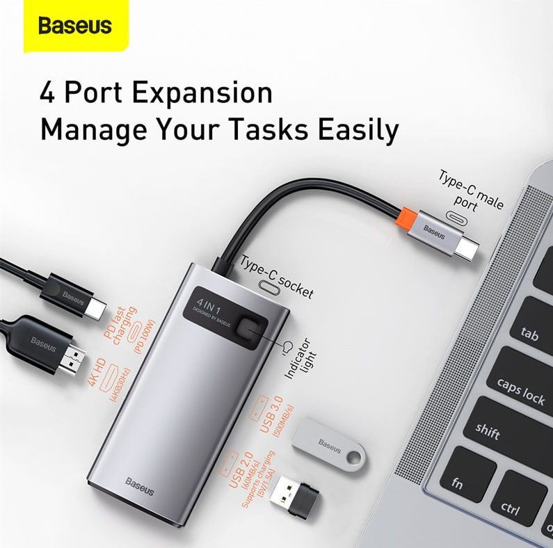 baseus-metal-gleam-series-4-in-1-type-c-multifunctional-hub-gadgetsea-pk-4