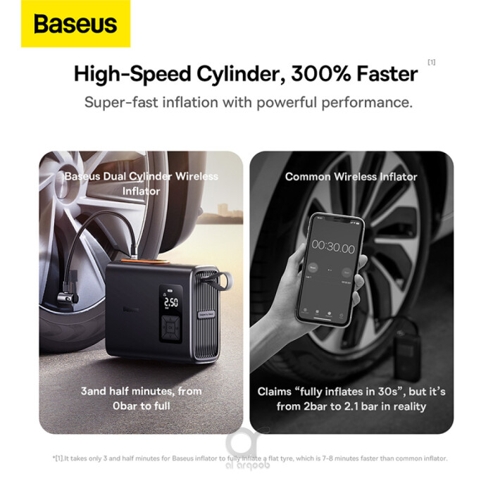 Baseus Mega Energy Pump Series Dual Cylinder Wireless Inflator gadgetsea pakistan-4