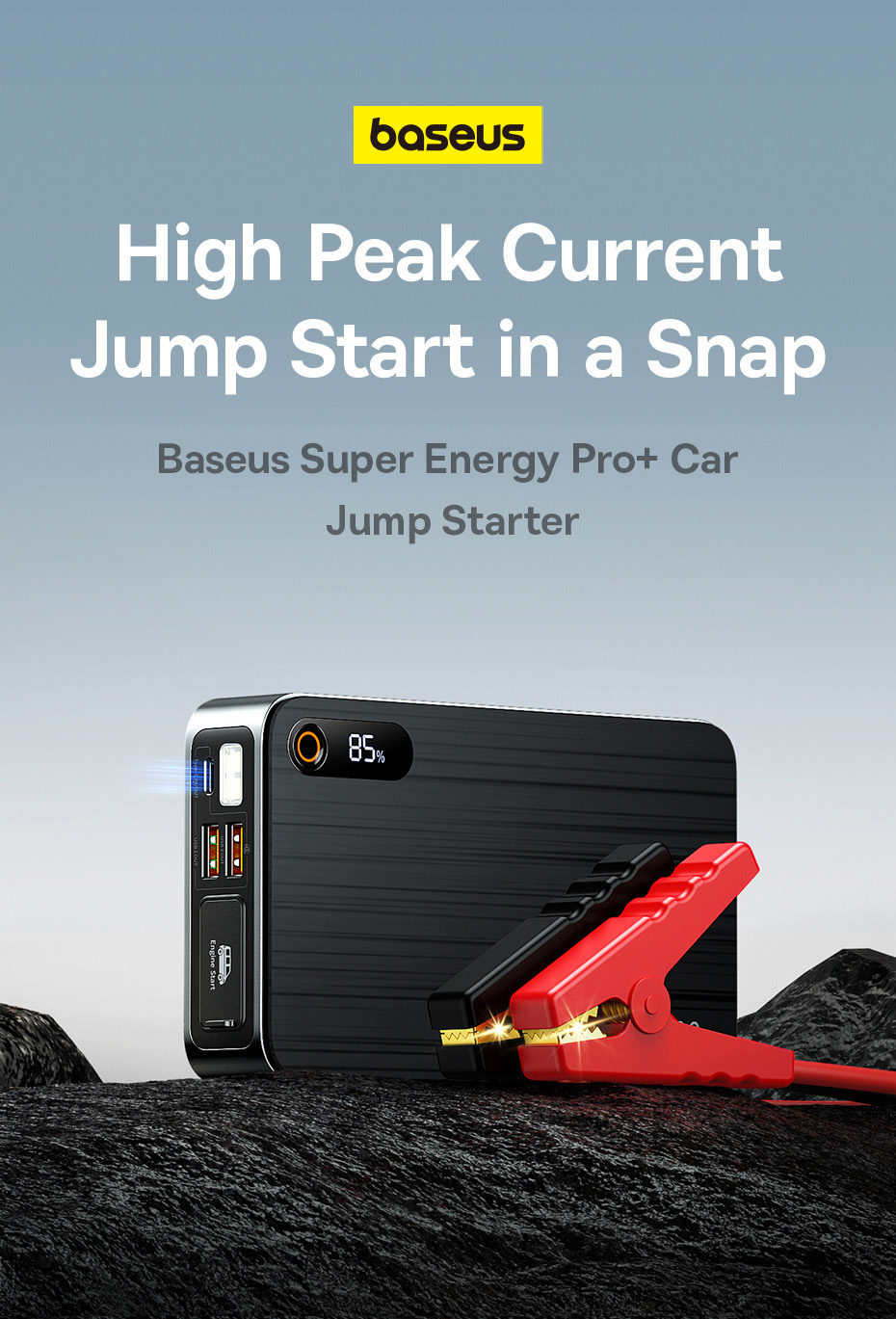 Baseus Super Energy Pro+ 1200A Car Jump Starter Black