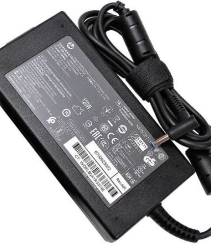 HP 120W 19.5V 6.15A 4.5*3.0mm Blue Pin Notebook Laptop AC Adapter Charger