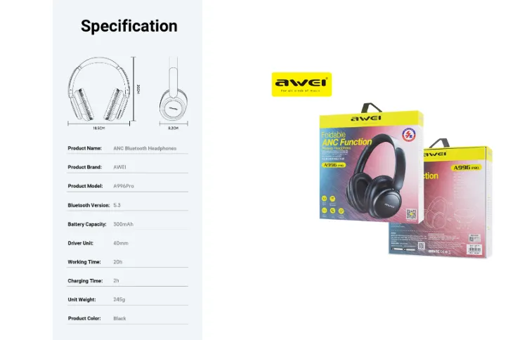 Awei-A996-Pro-ANC-Wireless-Bluetooth-Foldable-Adjustable-Headphone-2.webp