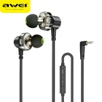 Awei Z1 Sports Earphone With Dual Dynamic Drives Black