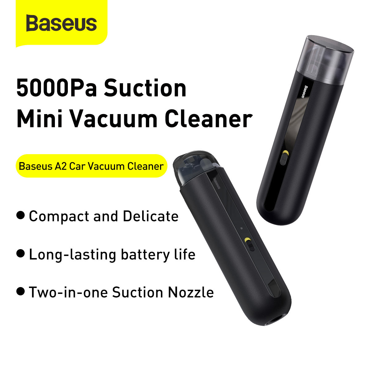 Baseus A2 Cordless Car Vacuum Cleaner 5000pa-2
