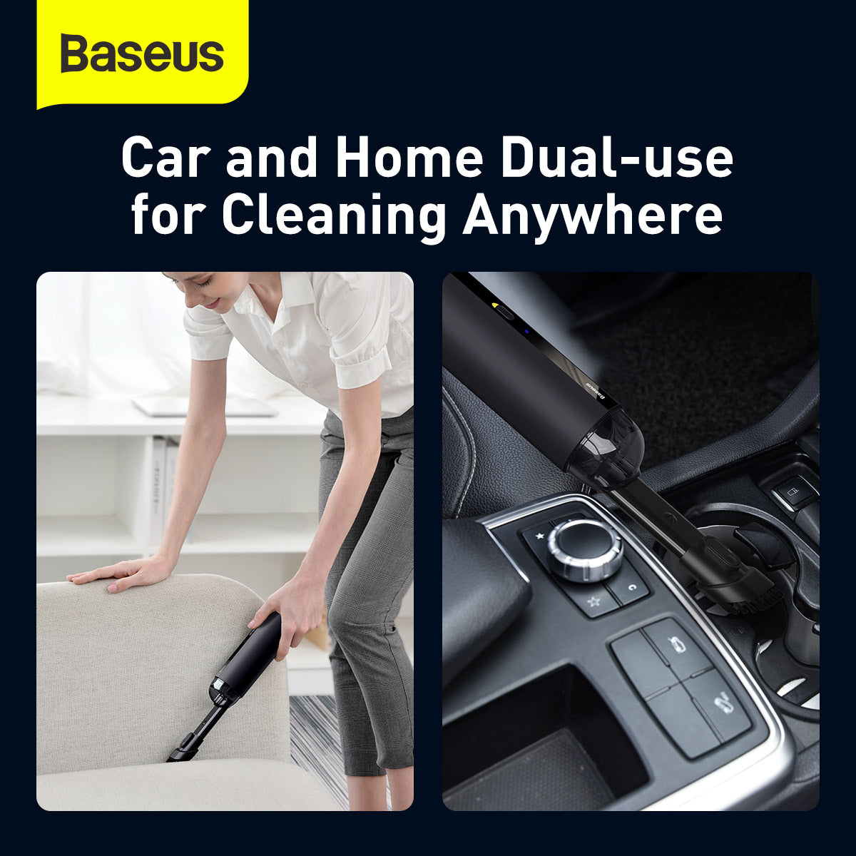 Baseus A2 Cordless Car Vacuum Cleaner 5000pa-5