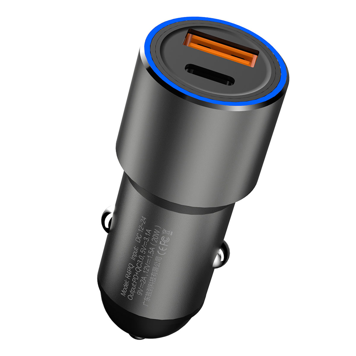 DUDAO-R4PQ.jpg DUDAO R4PQ PD 20W+QC3.0 22.5W Fast Car Charger