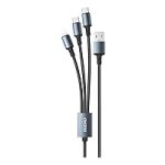 DUDAO TGL2 Plus 3-in-1 6A Mobile Fast Charging Cable