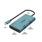 Onten 4-in-1 Type-C to Dual HD+VGA+3.5mm Video Converter 4K/60Hz OTN-M206