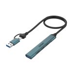 Onten 5-in-2 USB-C/USB 3.0 Card Reader & 3-Port USB-A HUB UCA9705