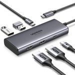 Ugreen Revodok 206 6-in-1 USB-C Hub (Dual HDMI, 8K@30Hz Single) 15852