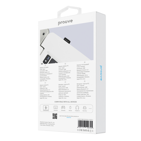 Proove Swift Wireless Adapter Bluetooth V5.3 by gadget sea Pakistan-3