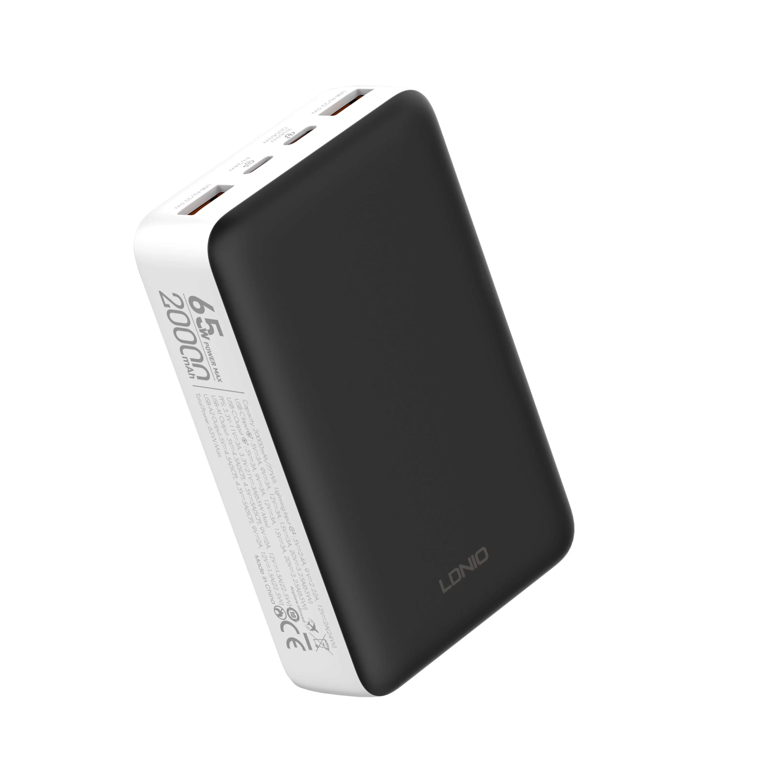 LDNIO 20000mah 65w Fast Charging Power Bank PQ27 by gadgetsea